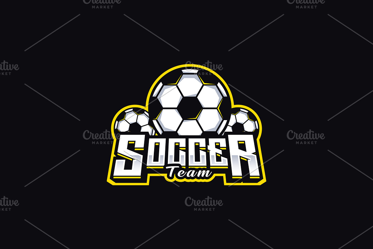 Soccer Team Mascot Logo Template, a Branding & Logo Template by HasnainGFX (Photo 3 of 3)