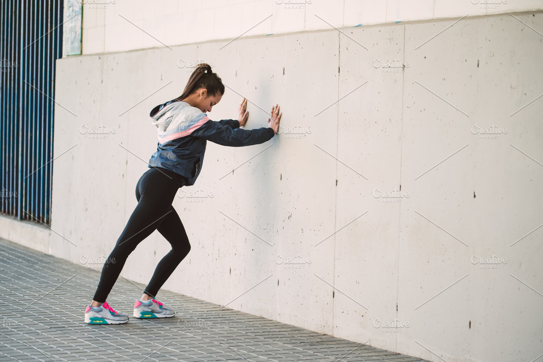 Runner woman featuring stretching, woman, and fitness, a Sports & Recreation Photo by Photoweb00
