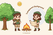 Cute Woodland Animals Clipart, an Animal Illustration by Primrose Blume (Thumbnail 2 of 3)