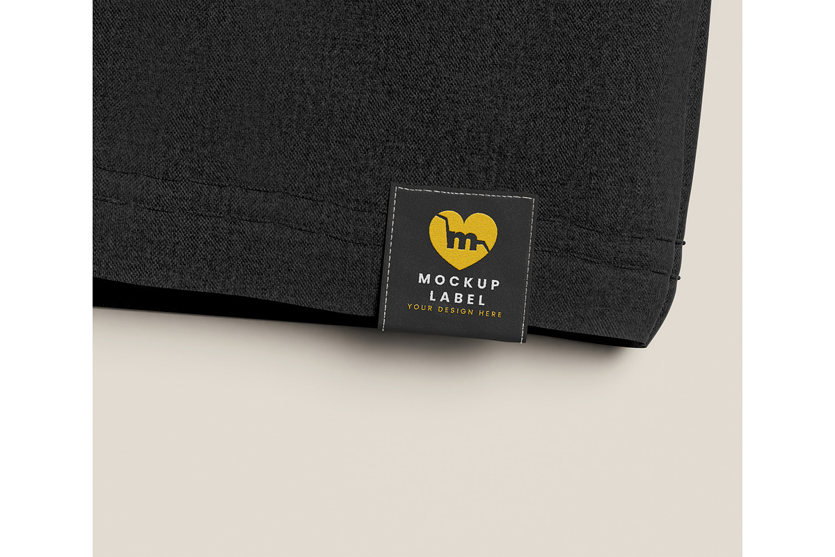 Fabric label embroidery mockup, a Shirt Mockup by mockupocka (Photo 13 of 16)