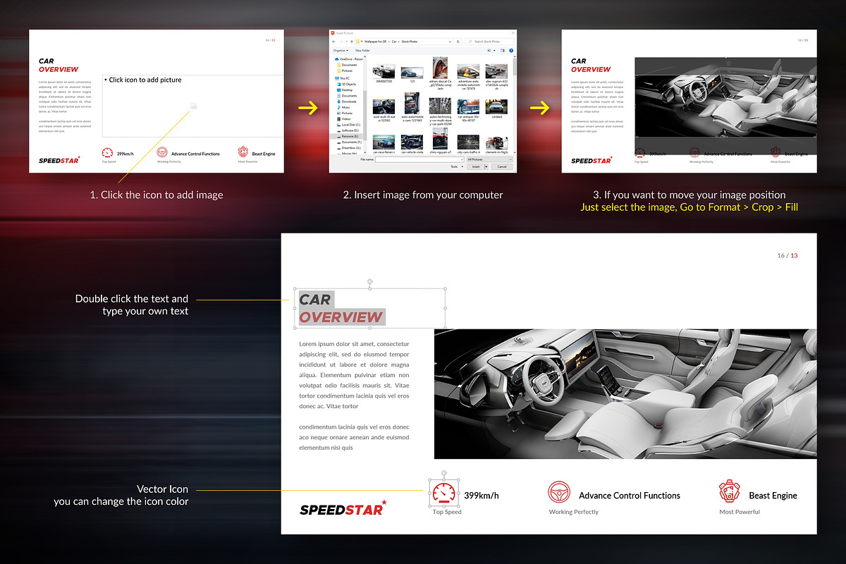 Car Brochure + Powerpoint Template, a Brochure Template by Orcshape Studio (Photo 12 of 13)