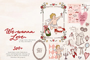 Valentines Day vintage Cupid Love, an Object Graphic by Yuliya Derbisheva (Thumbnail 1 of 17)