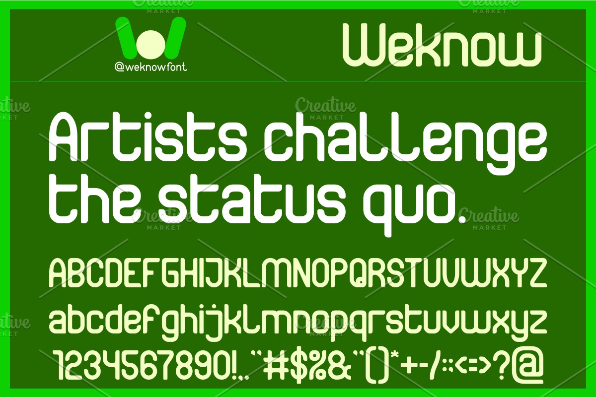 Status Quo font, a Sans Serif Font by weknow (Photo 3 of 8)