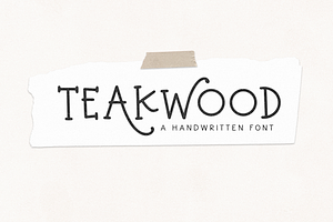 Teakwood Farmhouse Font