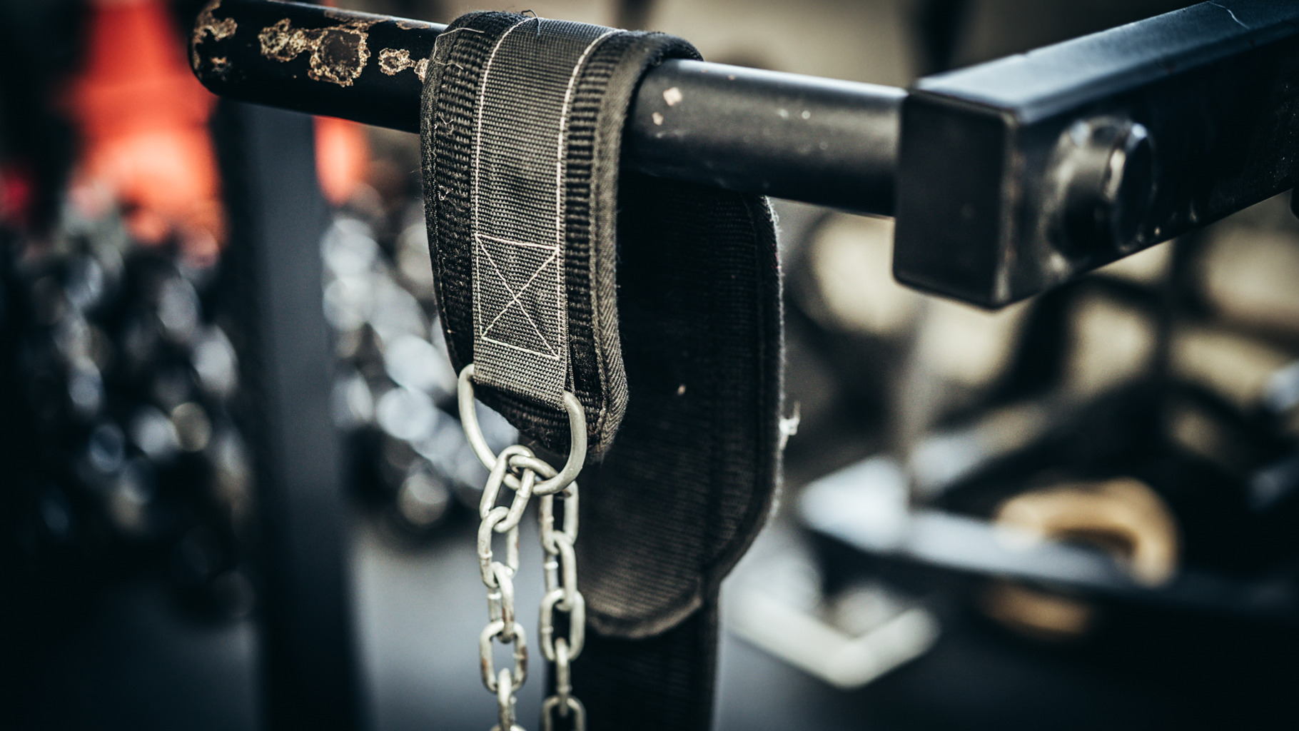 Dip Belt on Dip Horn At A Gym, a Sports & Recreation Photo by Snake Eye Media