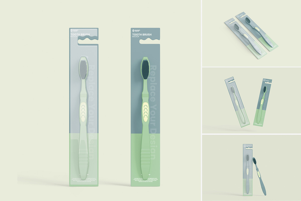 Toothbrush Mockup, a Packaging Mockup by tiyasprabawa (Photo 1 of 5)