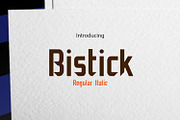 Bistick, a Sans Serif Font by da_only_aan (Thumbnail 1 of 6)