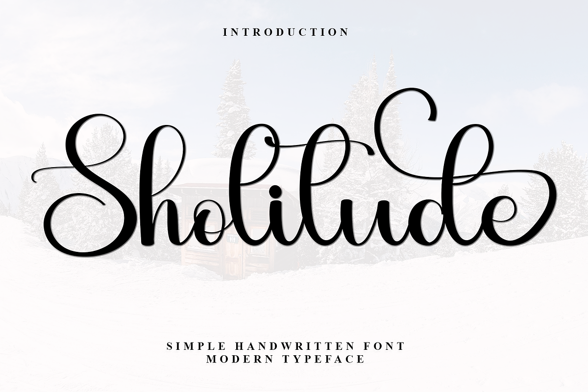 Sholitude, a Handwritten Font by InermediaSTUDIO (Photo 1 of 7)