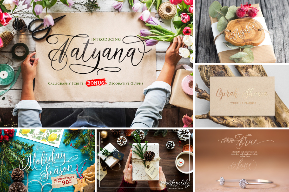 YEAR END FONT BUNDLE, a Script Font by DoubleZ Studio (Photo 10 of 12)