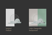 5 Podium with Transparent Background, a Background Graphic by faustudio (Thumbnail 2 of 7)