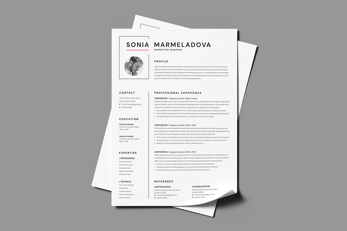 Best Resume Template, a Resume Template by PixelStudio (Photo 3 of 6)