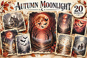 Autumn Moonlight Junk Journal, a Background Graphic by Coco Bloom (Thumbnail 2 of 3)