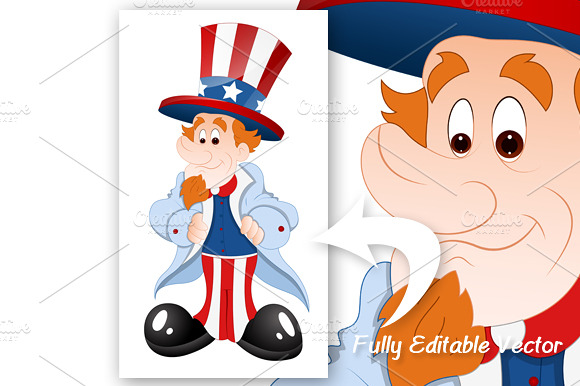 Uncle Sam - 4th of July Cartoon preview 2