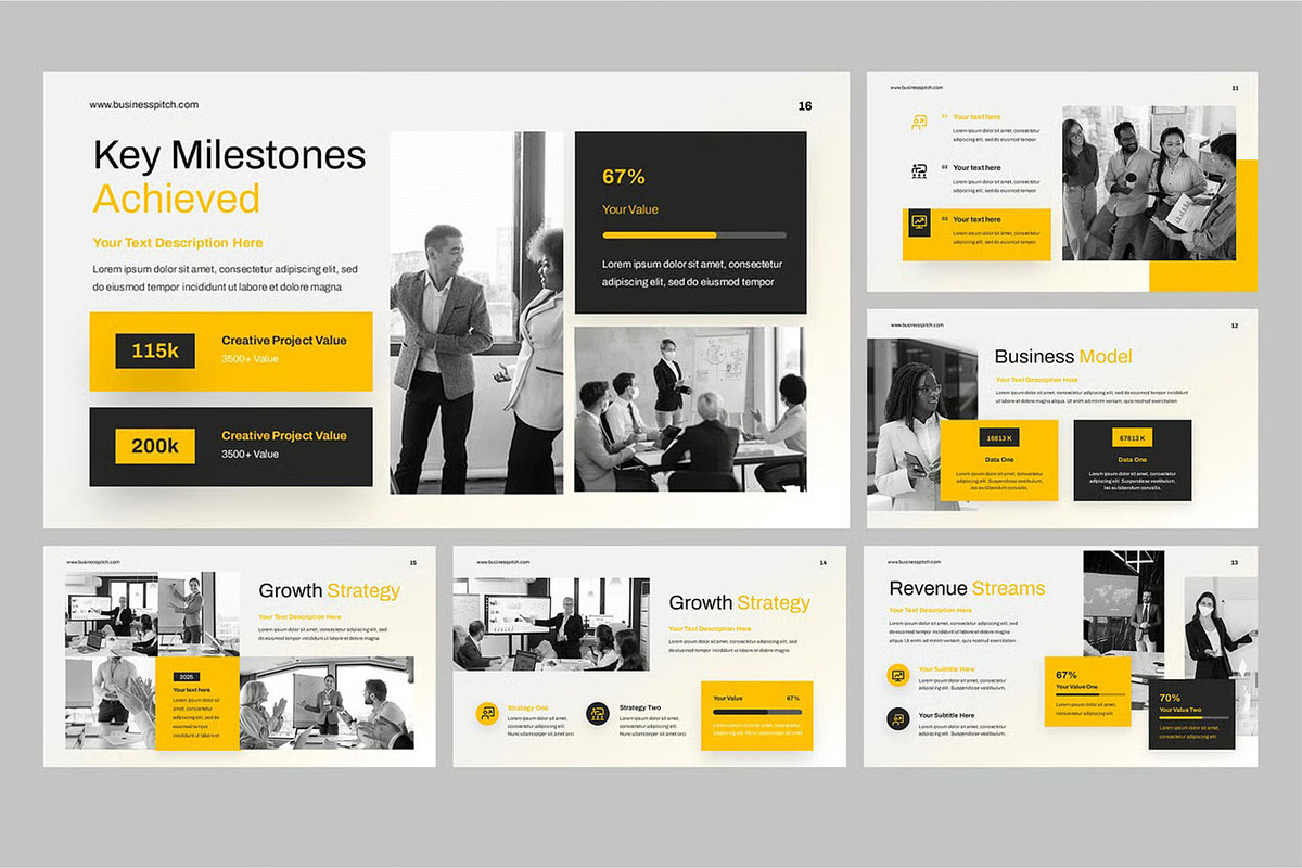 Business Pitch Google Slides, PPoint preview 2