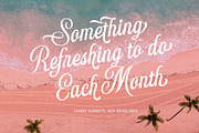 Monthly Activity Script, a Script Font by Letterhend Studio (Thumbnail 11 of 11)