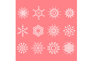 Snowflakes icon collection. Graphic, an Object Graphic by RODINA