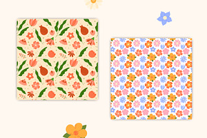 Flowers PNG Clipart Vector Patterns