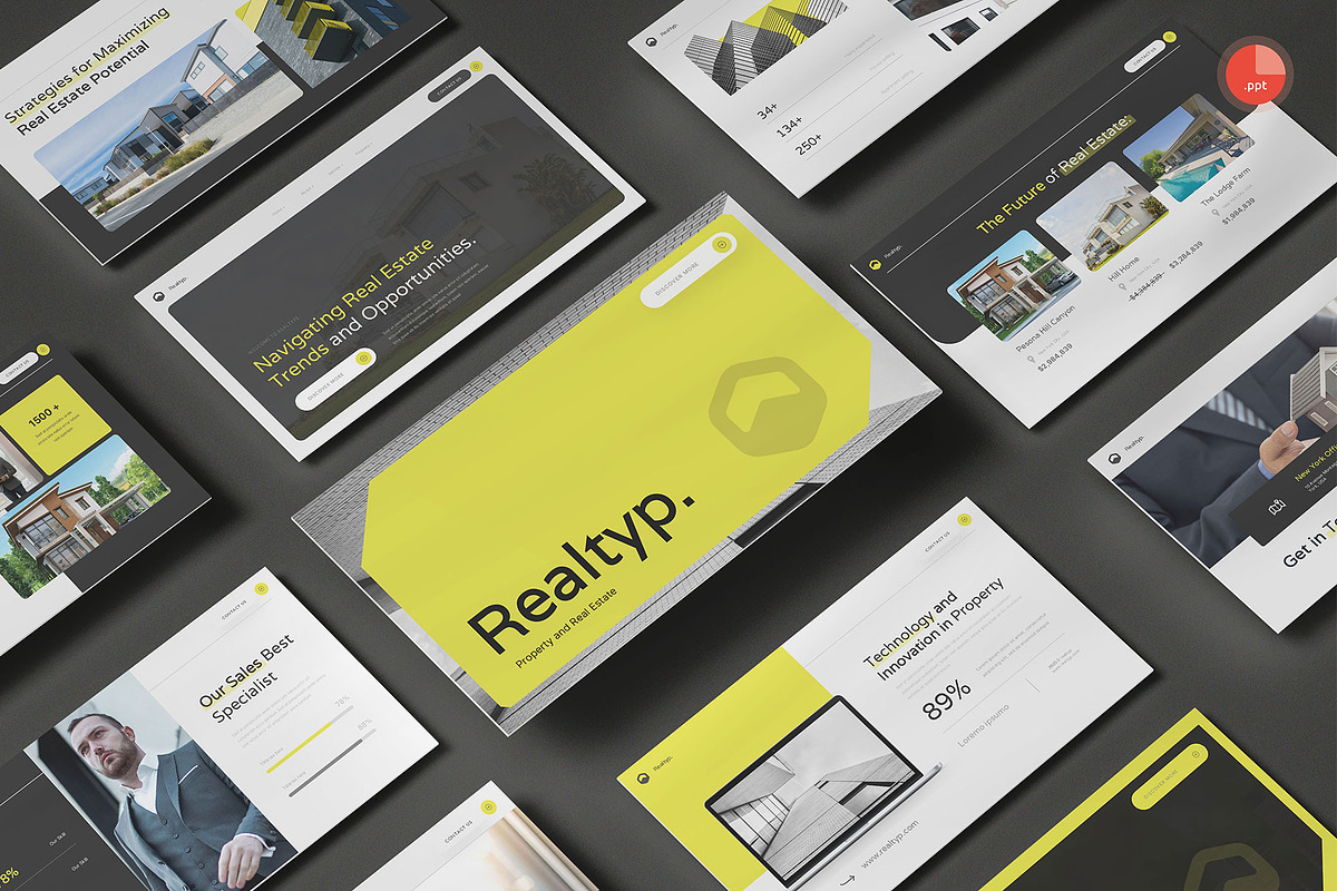 Property and Real Estate PowerPoint, a Presentation Template by Pixslides (Photo 1 of 4)