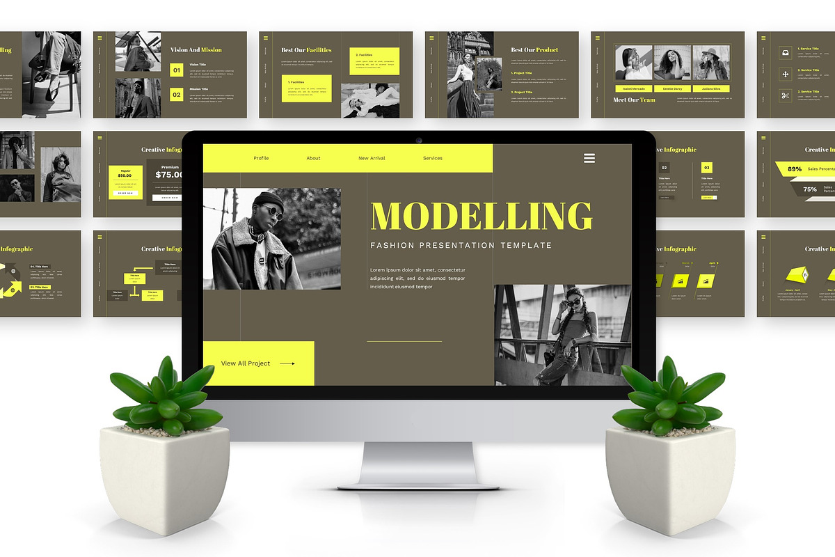 Modelling - Fashion Google Slide, a Presentation Template by Deepslide Studio (Photo 5 of 6)