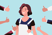 Public recognition concept set, a Person Illustration by Good Studio (Thumbnail 4 of 5)
