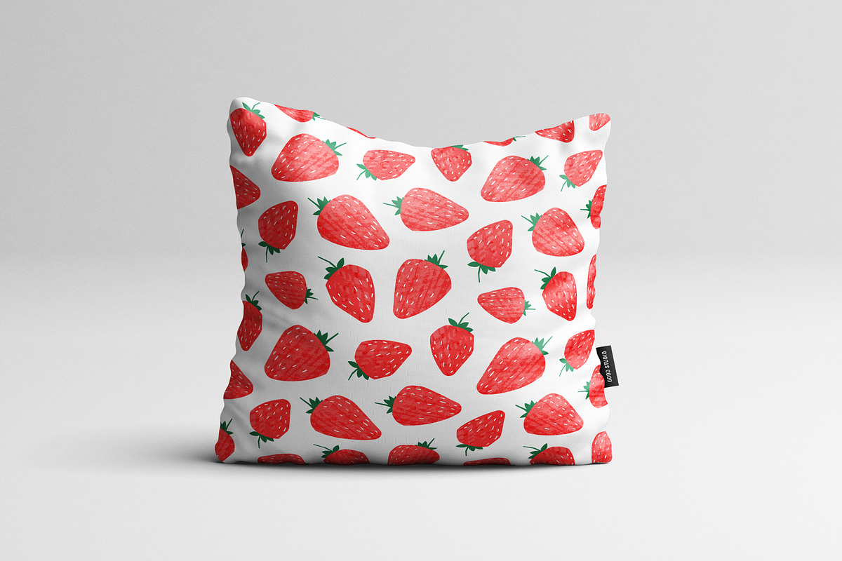 Strawberries seamless pattern, a Pattern Graphic by Good Studio (Photo 3 of 3)