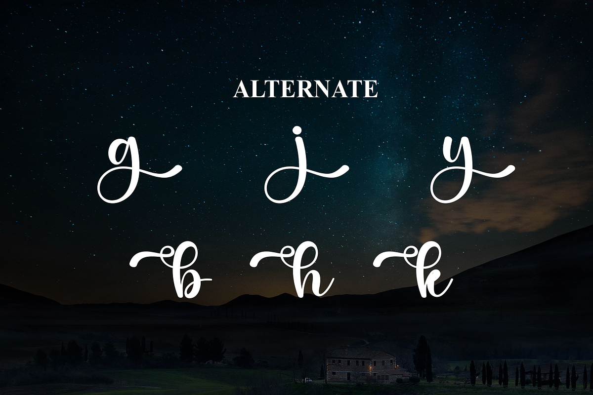 Night | Script Font, a Handwritten Font by Scratchones (Photo 8 of 9)