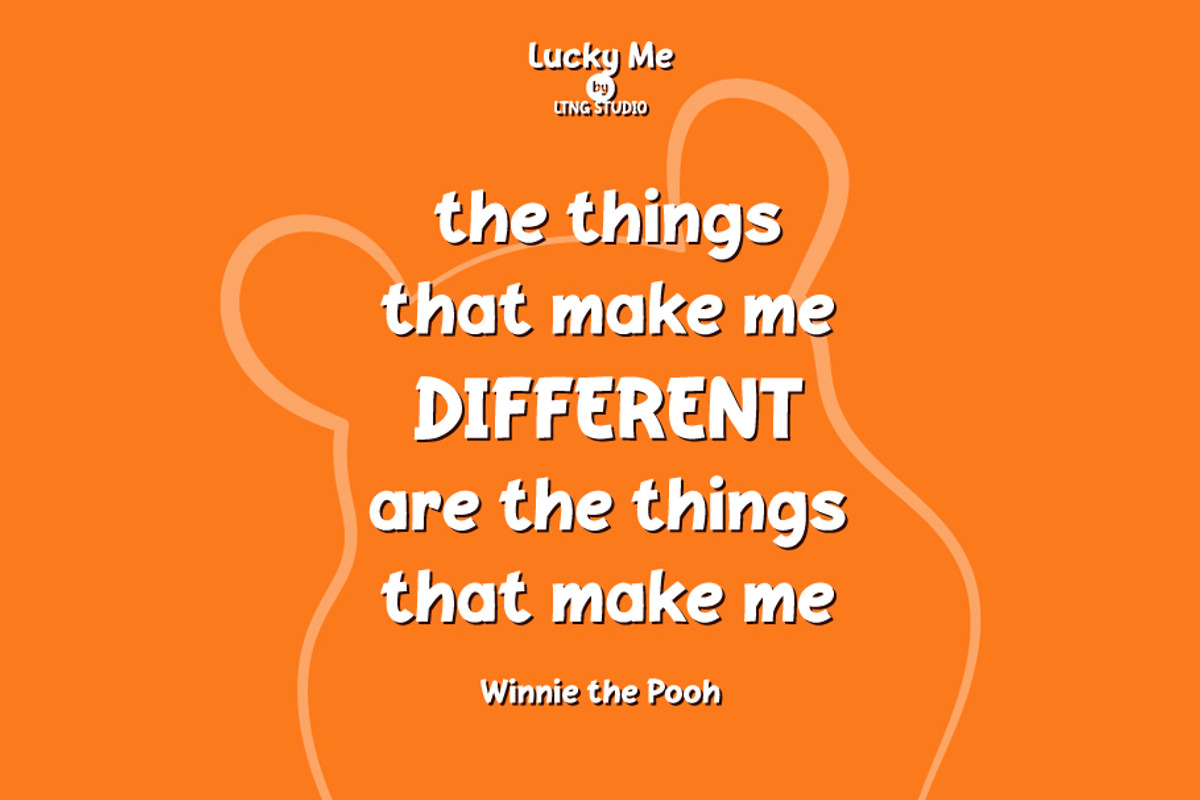 Lucky Me 90s Display Font, a Handwritten Font by LTNG STUDIO (Photo 3 of 9)