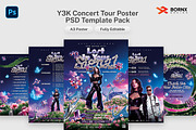 Y3K Concert Tour Poster PSD Template, a Poster Template by Bornx Design (Thumbnail 1 of 9)