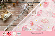 Cute Shell Seamless Pattern, a Pattern Graphic by Chonnieartwork (Thumbnail 4 of 5)