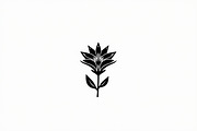 Floral Outline Vector Pack, an Illustration by yasushie (Thumbnail 3 of 21)