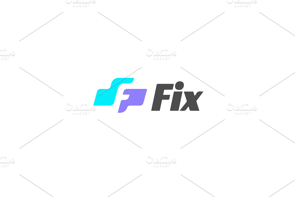 A letter F logo in negative space, an Illustration by Bureau
