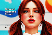Colored Halftone Photo Effect, a Layer Style Add-On by graphypix (Thumbnail 1 of 11)