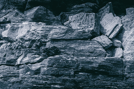 Black and white old marine stone sea