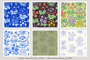 Tenerife Floral Millefleurs Patterns, a Pattern Graphic by Rose Design (Thumbnail 3 of 10)