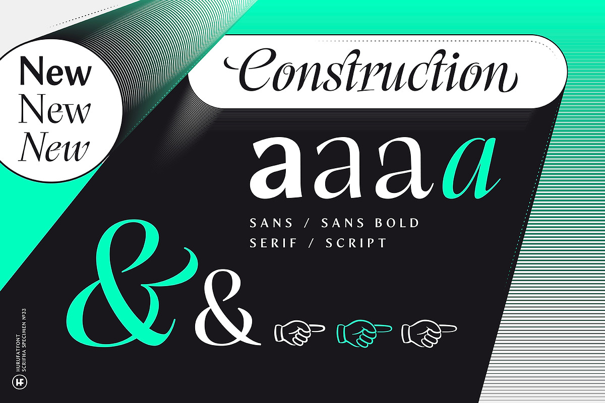 Scrifha Display Font Family, a Script Font by Hurufatfont (Photo 3 of 16)