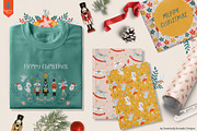 Nutcracker Christmas Pattern Graphic, a Seasonal Illustration by Essentially Nomadic (Thumbnail 8 of 13)