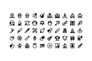 50 Prehistoy Icons, an Outline Icon by Side Project (Thumbnail 3 of 8)