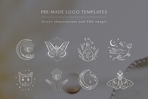 Logo Illustrations: White Color