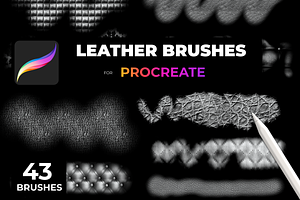 LEATHER Brushes For PROCREATE