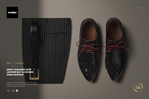 Elegant Men’s Trousers Shoes Mockup