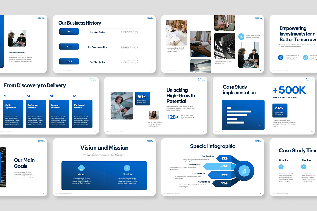 Case Study PowerPoint Template, a Presentation Template by Premast