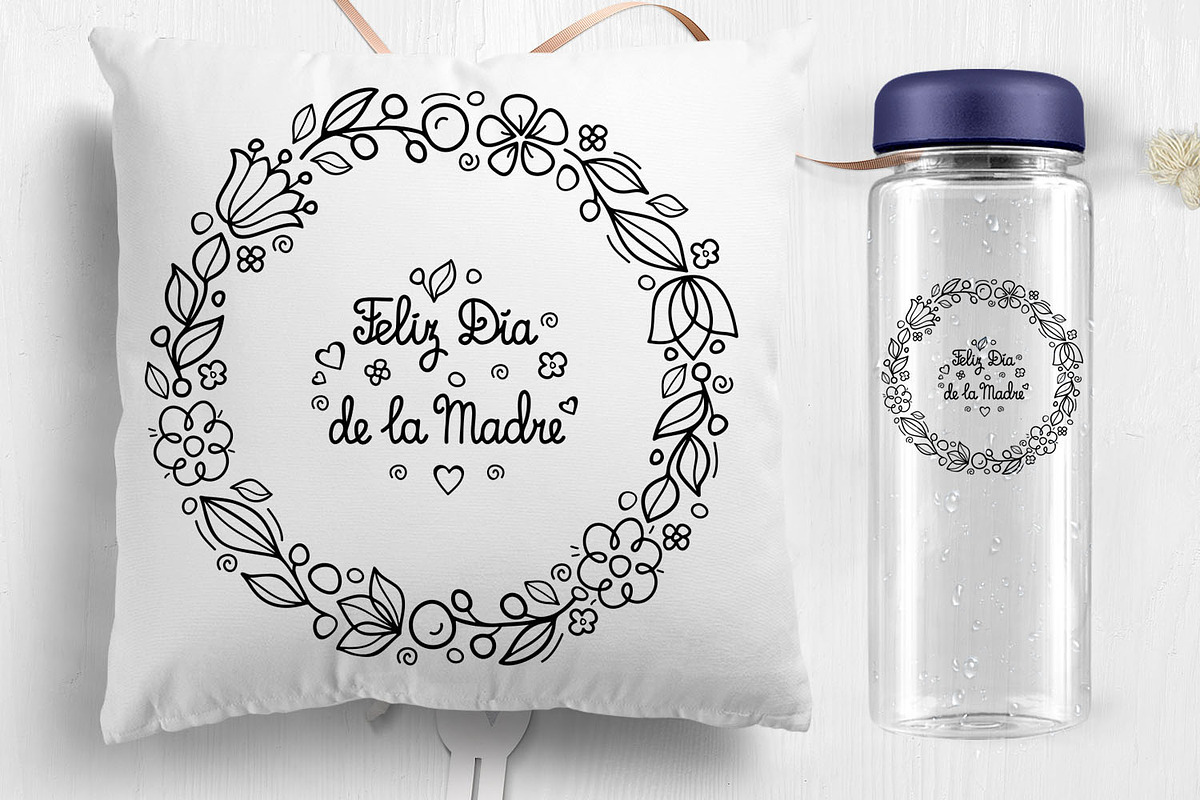 svg Mother's day card in Spain, an Object Graphic by Zoya Miller (Photo 6 of 10)