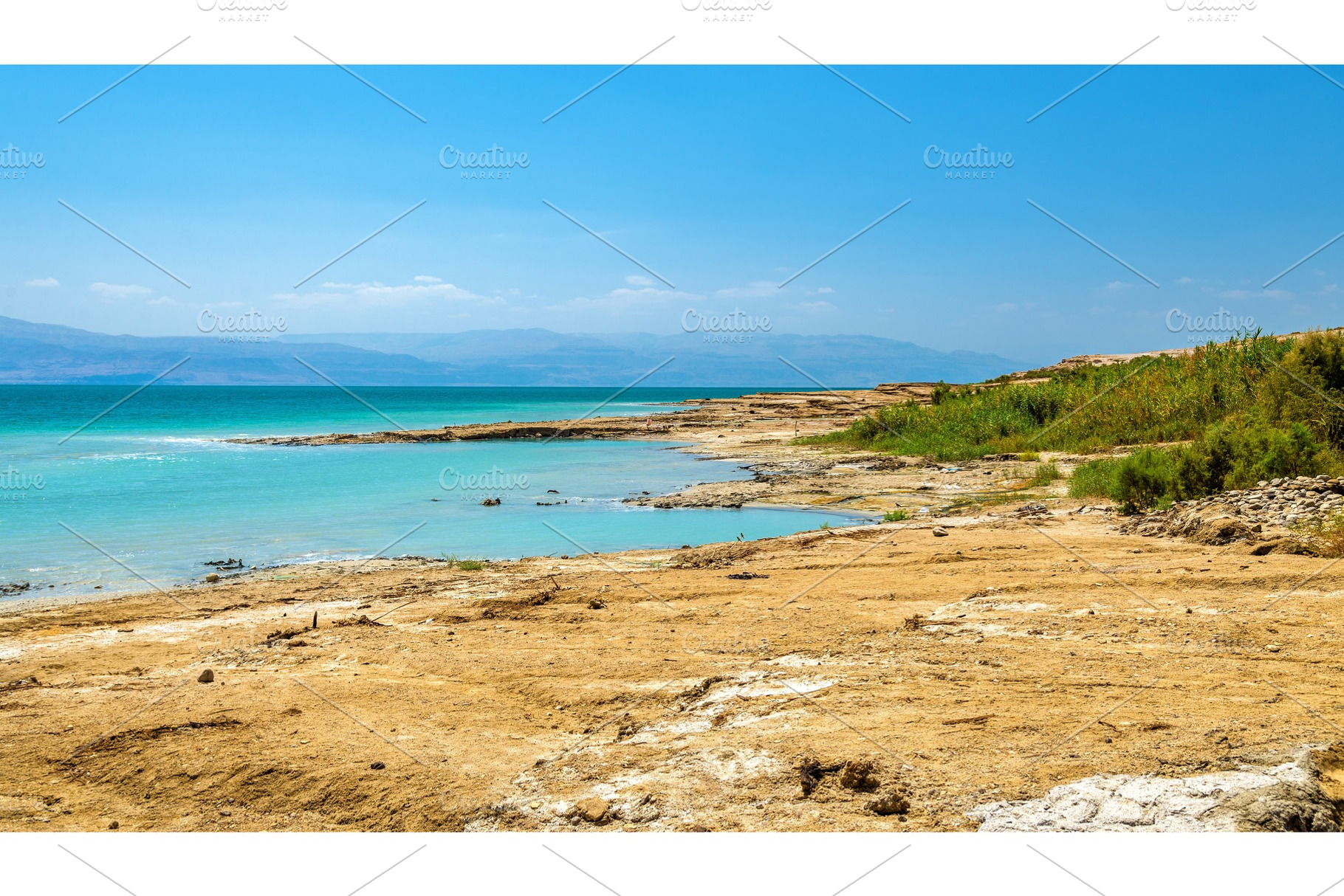 View of dead sea coastline stock photo containing sea and israel, a Nature Photo by Leonid Andronov