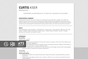 ATS Friendly Resume / CV Template, a Resume Template by Anjum Ilyas (Thumbnail 1 of 9)