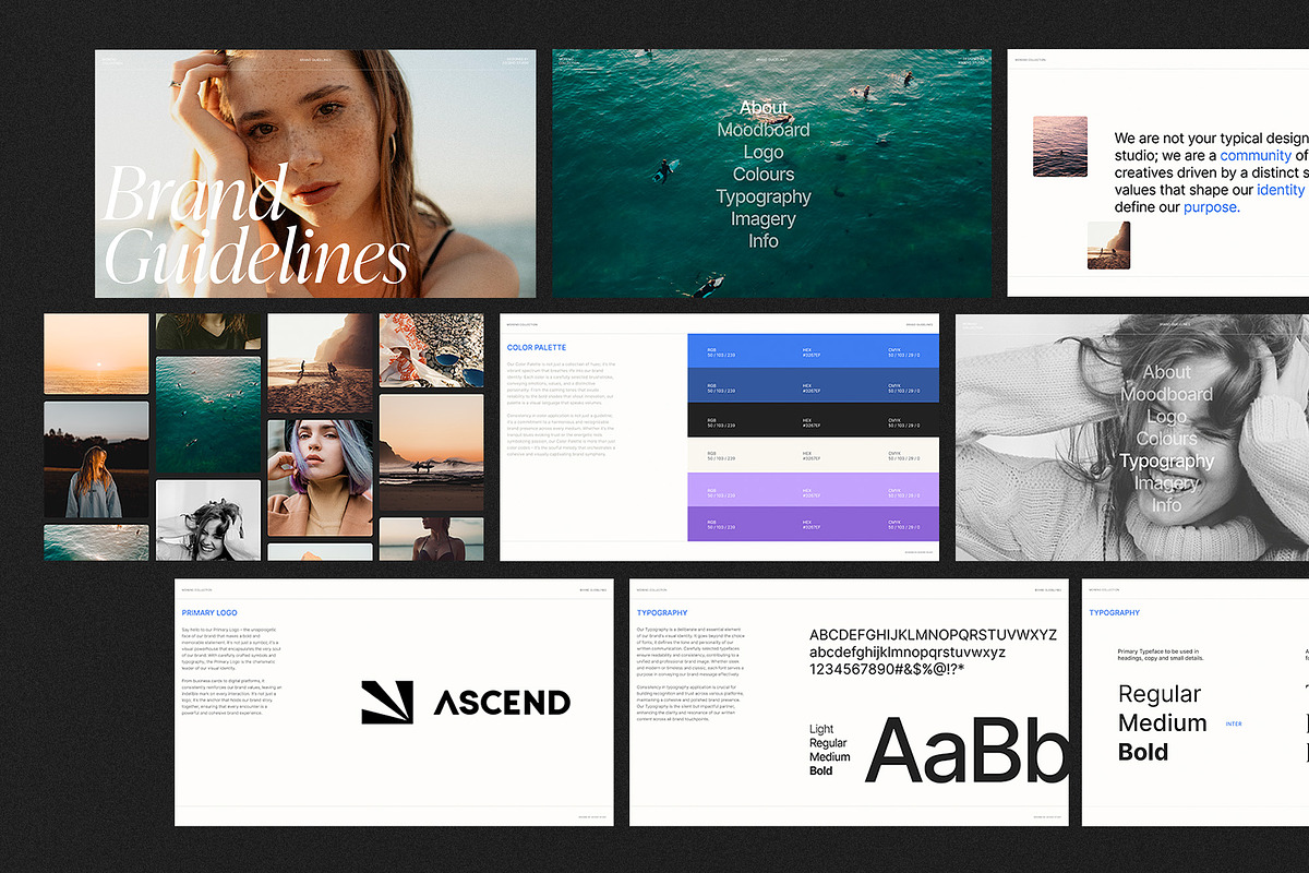 Figma Brand Guidelines Template, a Branding & Logo Template by Ascend Studio (Photo 2 of 9)