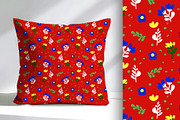 Red Country Calico Floral Seamless, a Pattern Graphic by Sharon Schwalbe (Thumbnail 2 of 4)