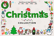 Hand-Drawn Christmas Illustrations, a Seasonal Illustration by cugypress (Thumbnail 1 of 10)