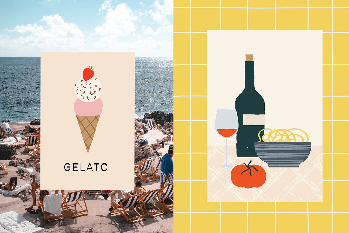Italian Food Illustrations, a Food Illustration by Gross Illustrations (Photo 2 of 6)