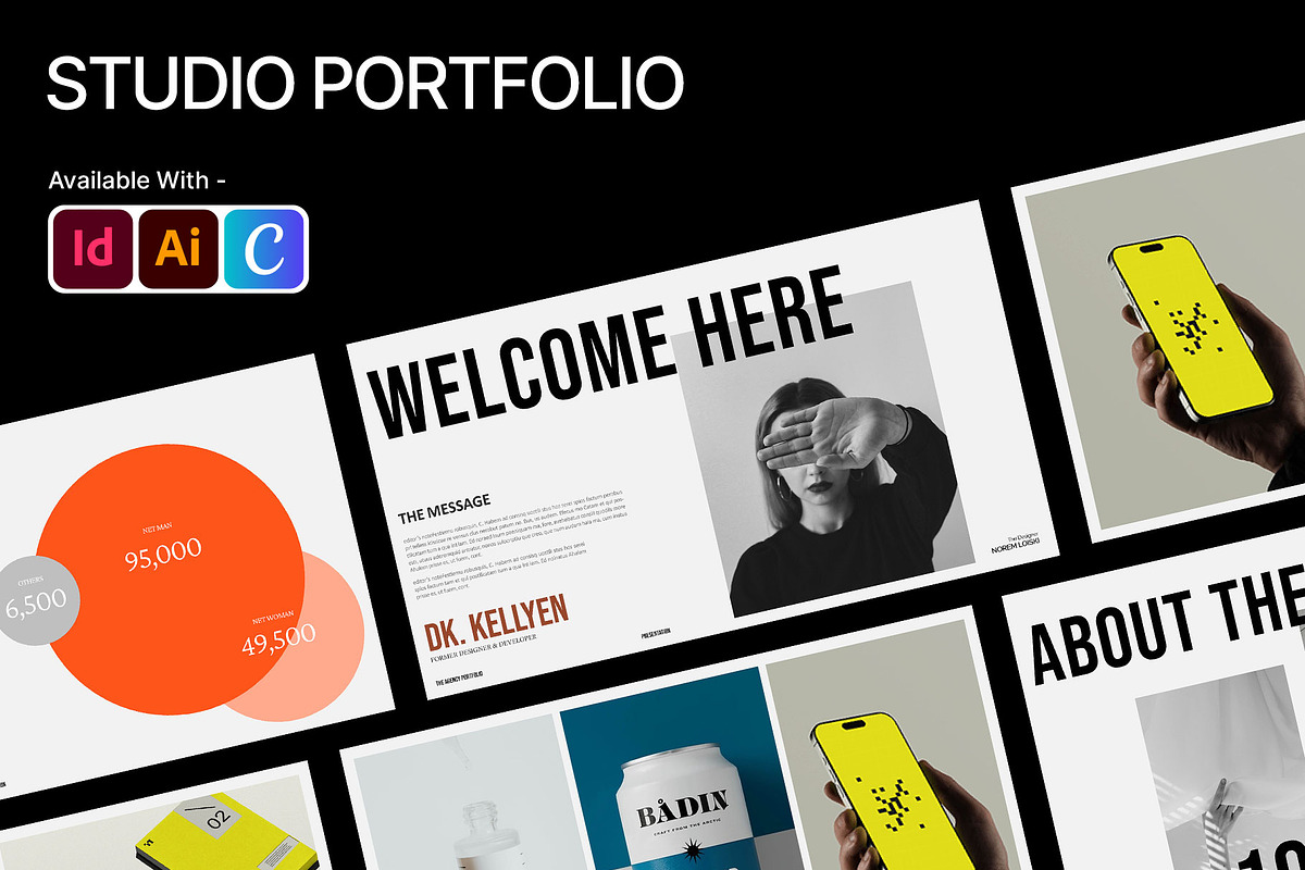 Creative Studio Portfolio Template, a Presentation Template by Devators (Photo 5 of 7)
