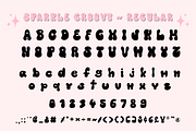 Sparkle Groovy Cute Decorative Font, a Font by Kanink Studio (Thumbnail 10 of 13)